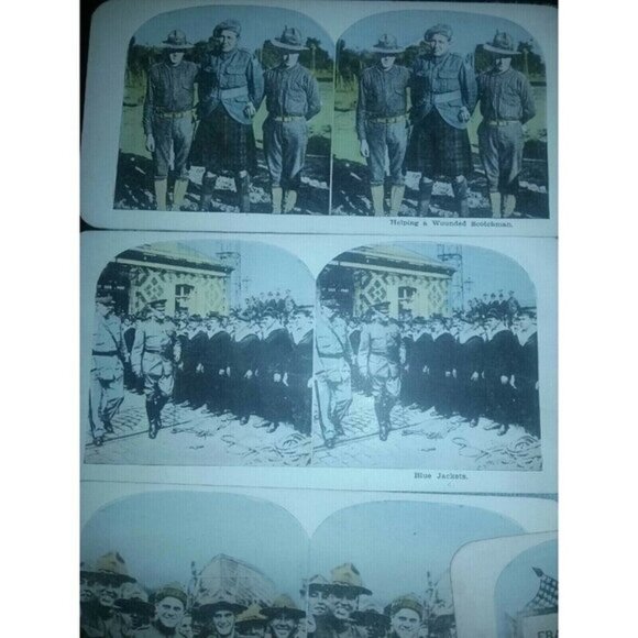 13 Lot WWI Stereoview Machine Guns Aeroplane Gas Mask Soldiers French American - Picture 8 of 9